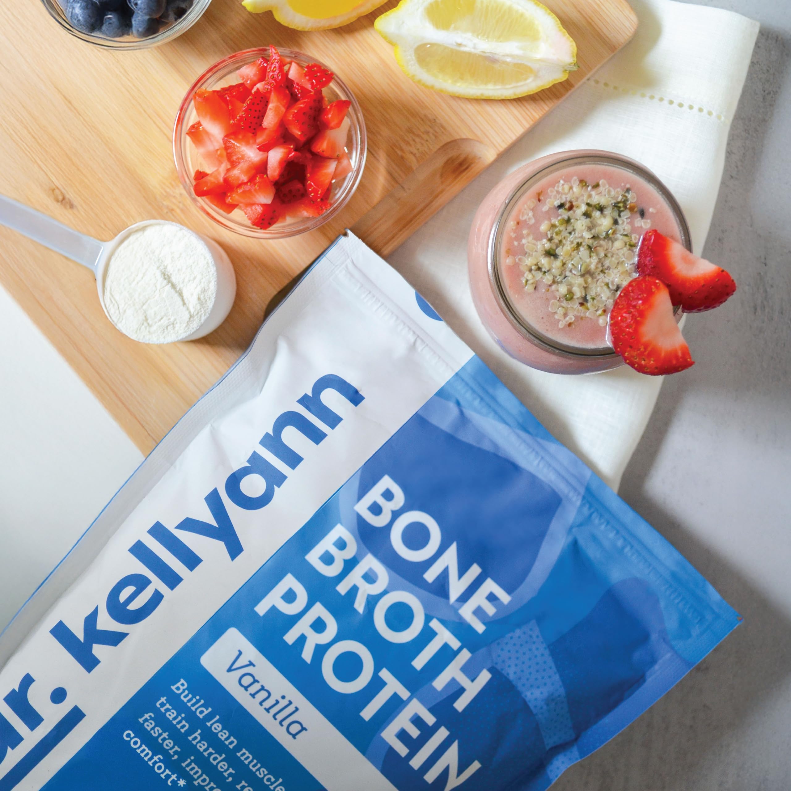 Dr. Kellyann muffins horneados con polvo para mayor aporte proteico