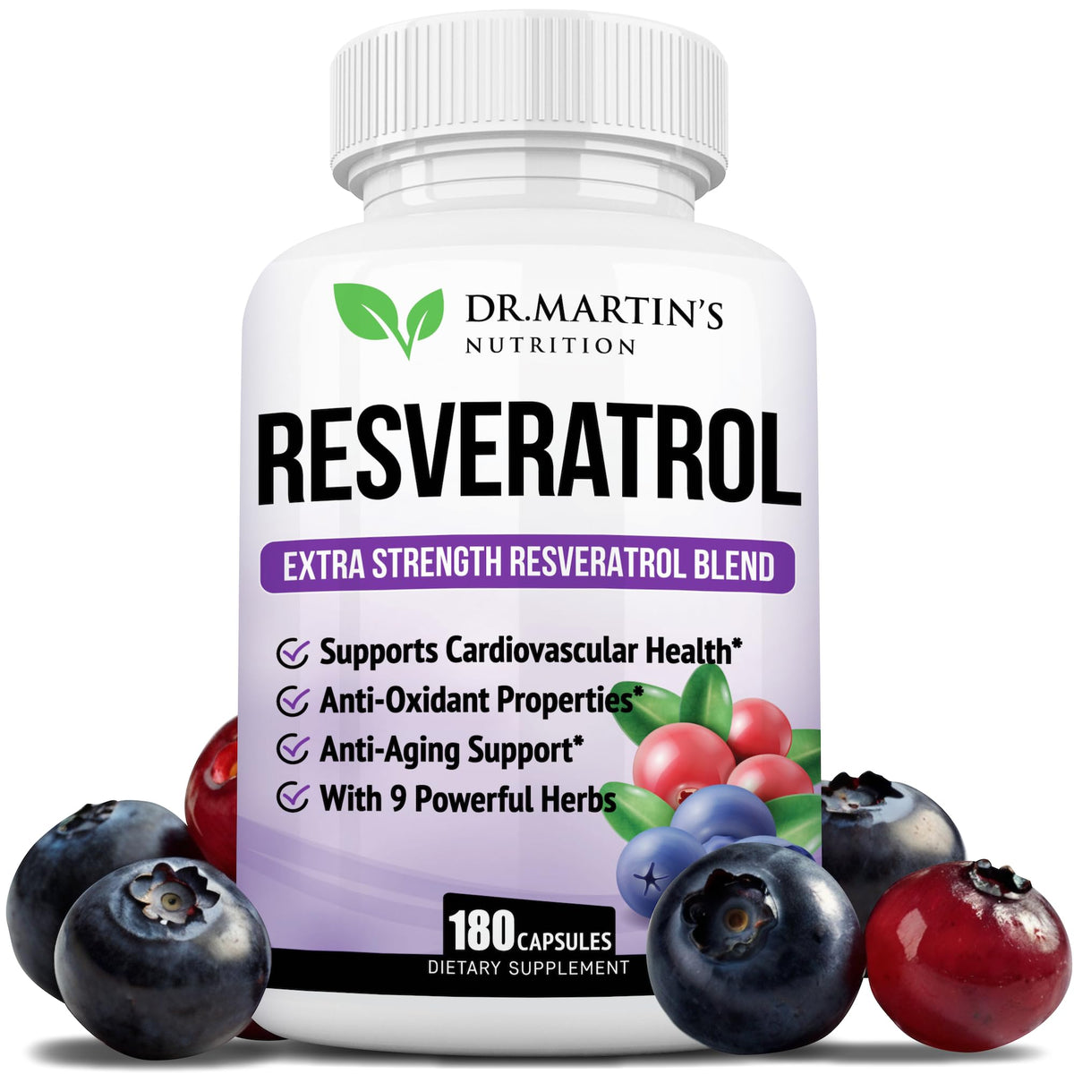 DR. MARTIN'S NUTRITION frontal del envase mostrando etiqueta y beneficio antioxidante