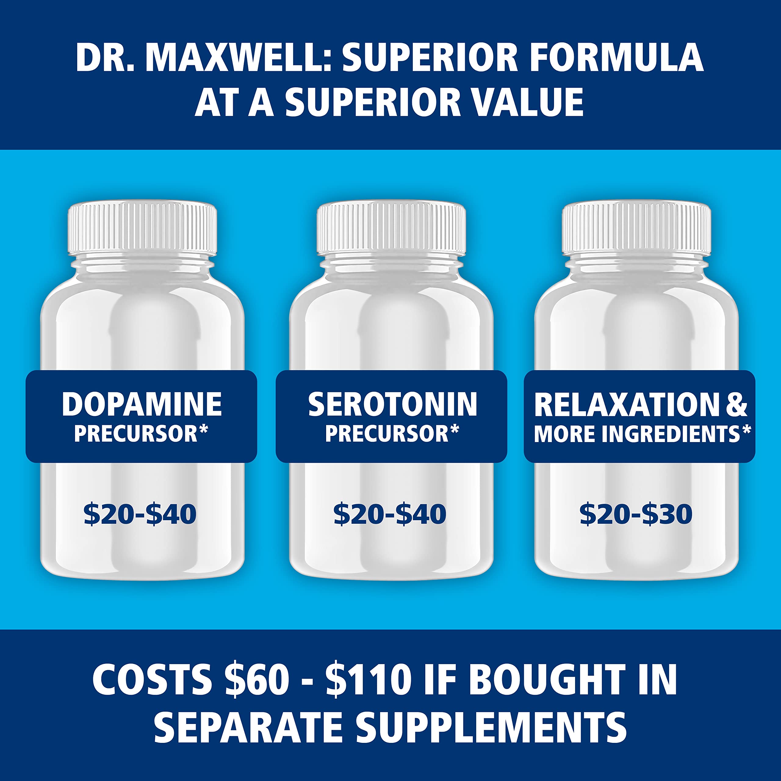 Dr. Maxwell cápsulas junto a una regla para comparar tamaño y dosis