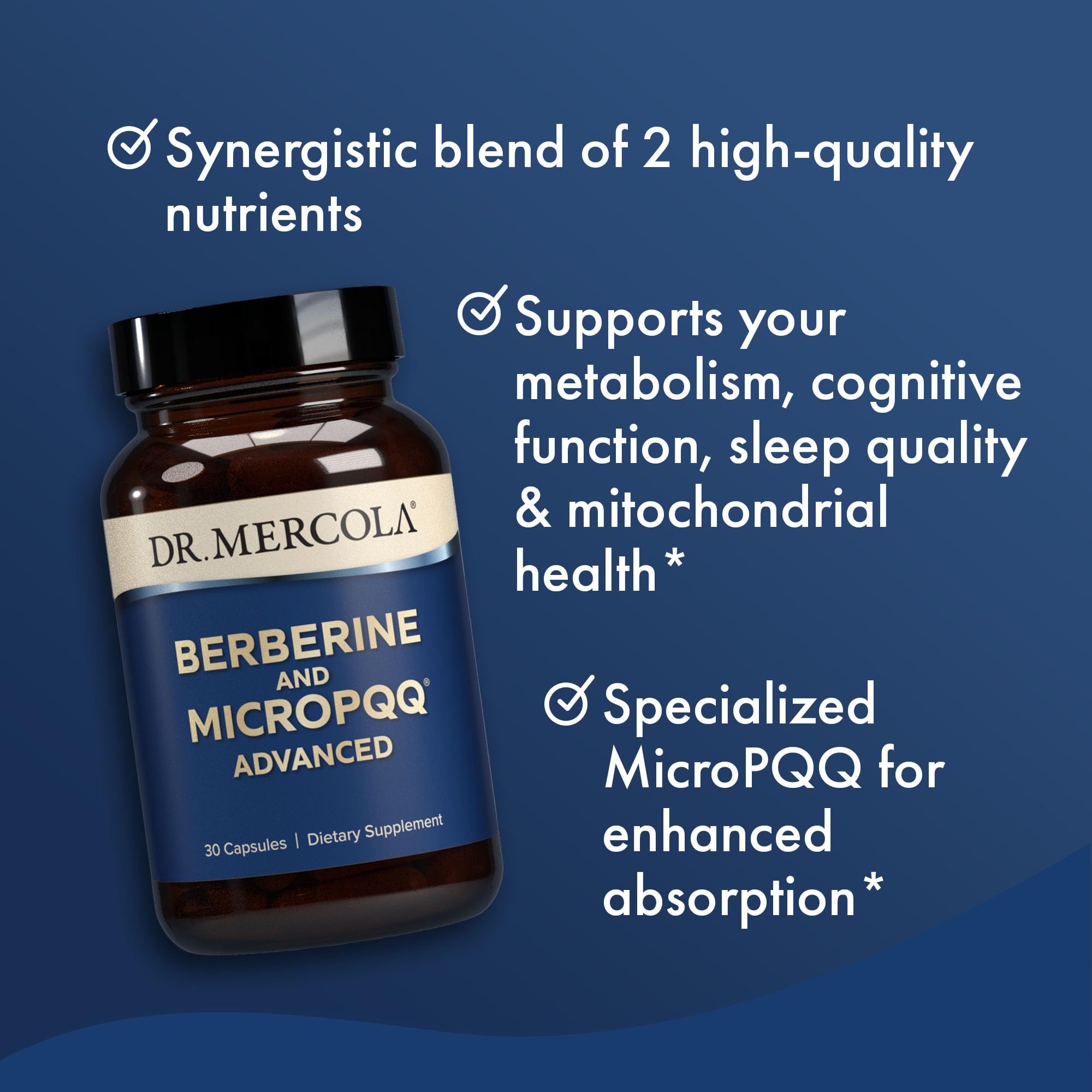Dr. Mercola etiqueta con ingredientes y beneficios para decisión informada