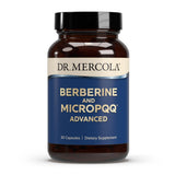 Dr. Mercola vista frontal del frasco mostrando el envase y claridad de uso