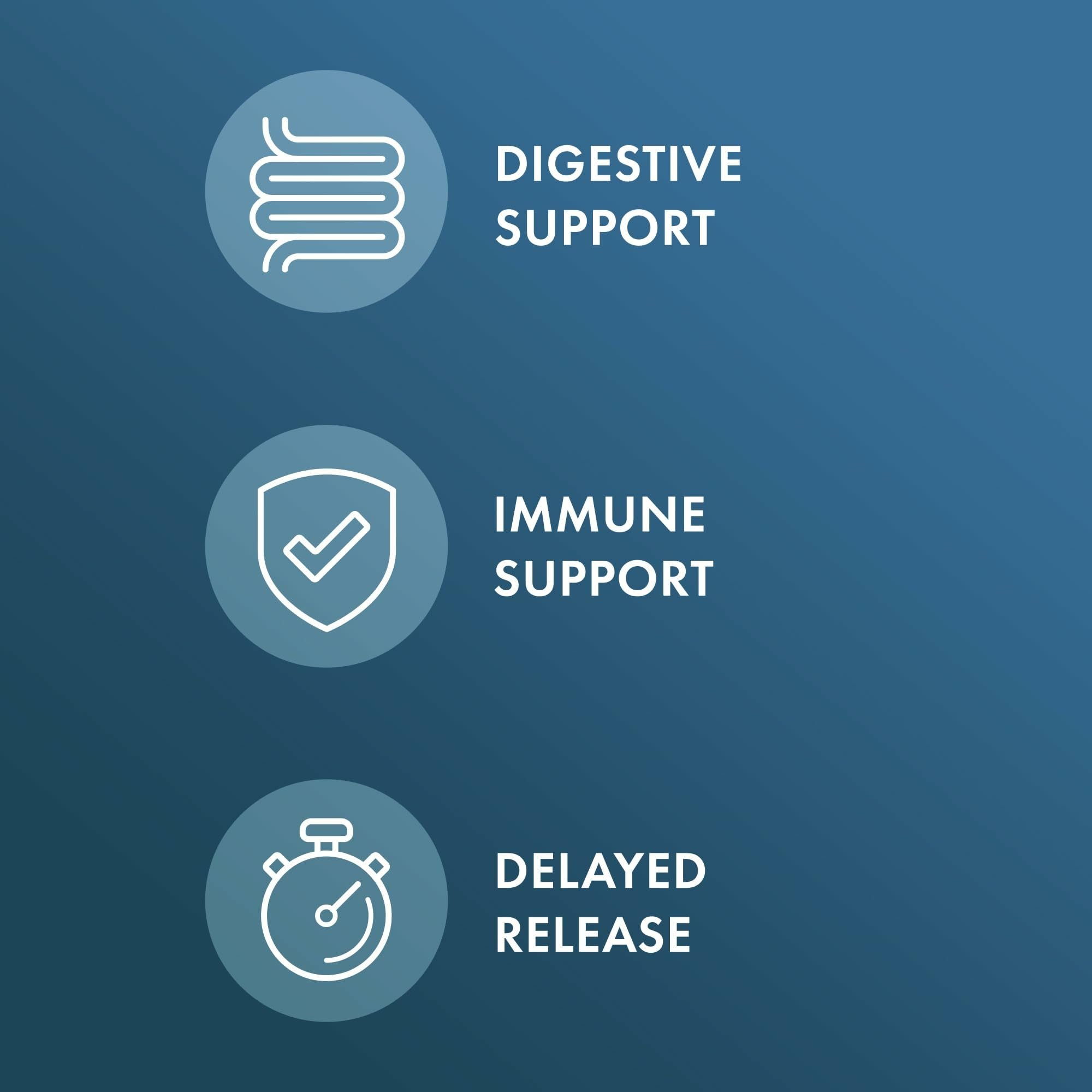 Dr. Mercola Biothin Probiotic cápsula abierta mostrando el polvo probiótico y su beneficio