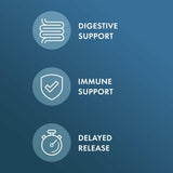 Dr. Mercola Biothin Probiotic cápsula abierta mostrando el polvo probiótico y su beneficio
