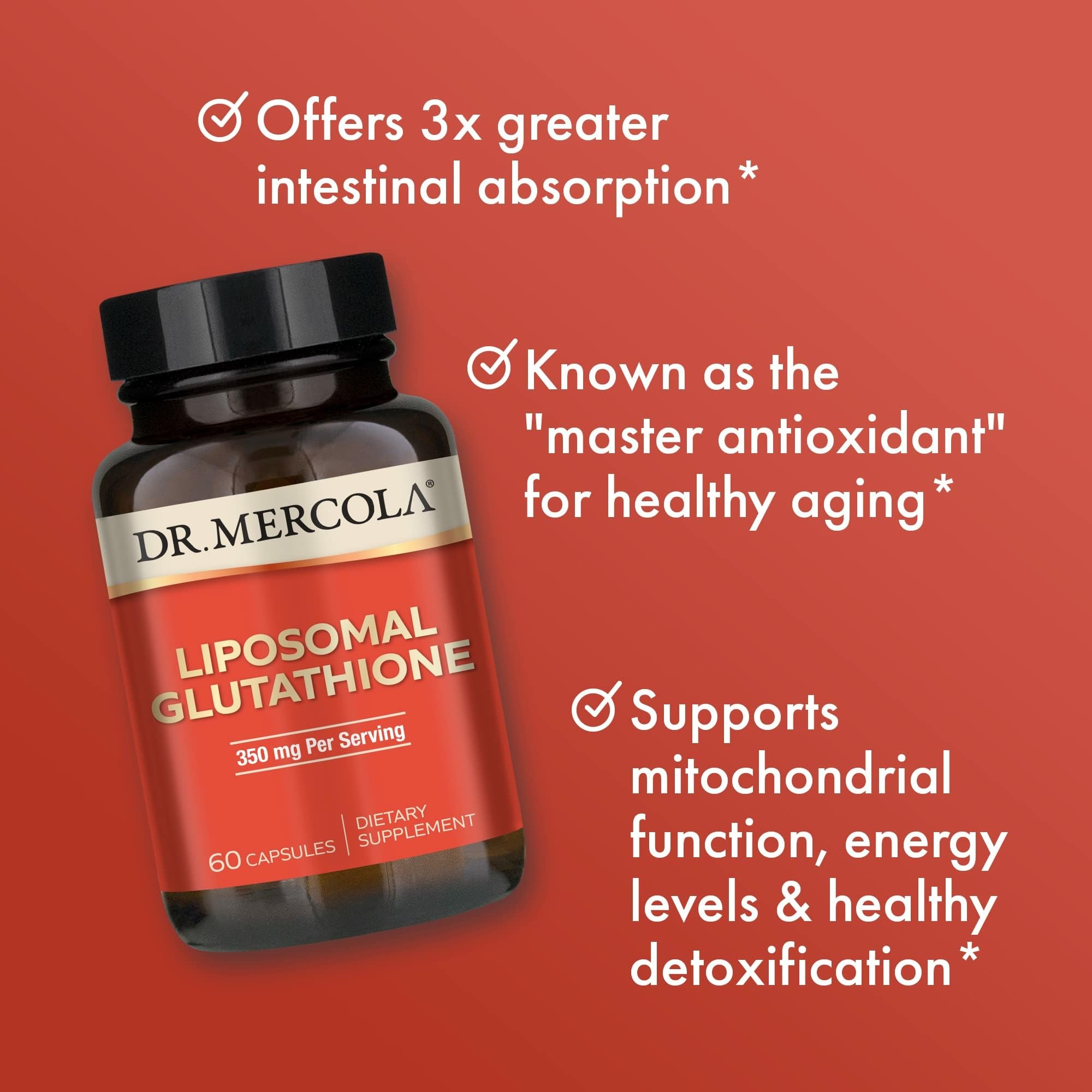 Dr. Mercola etiqueta ingredientes destacando fórmula libre de alérgenos