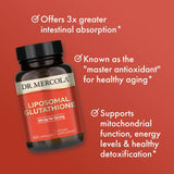 Dr. Mercola etiqueta ingredientes destacando fórmula libre de alérgenos