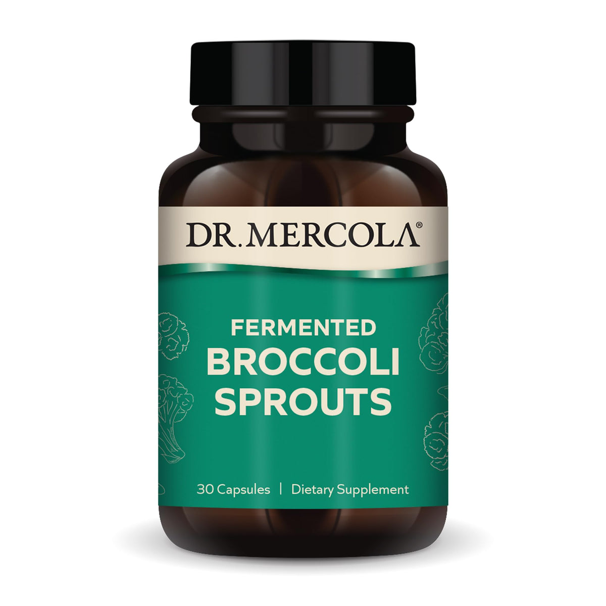 Dr. Mercola envase frontal mostrando diseño y beneficios visibles