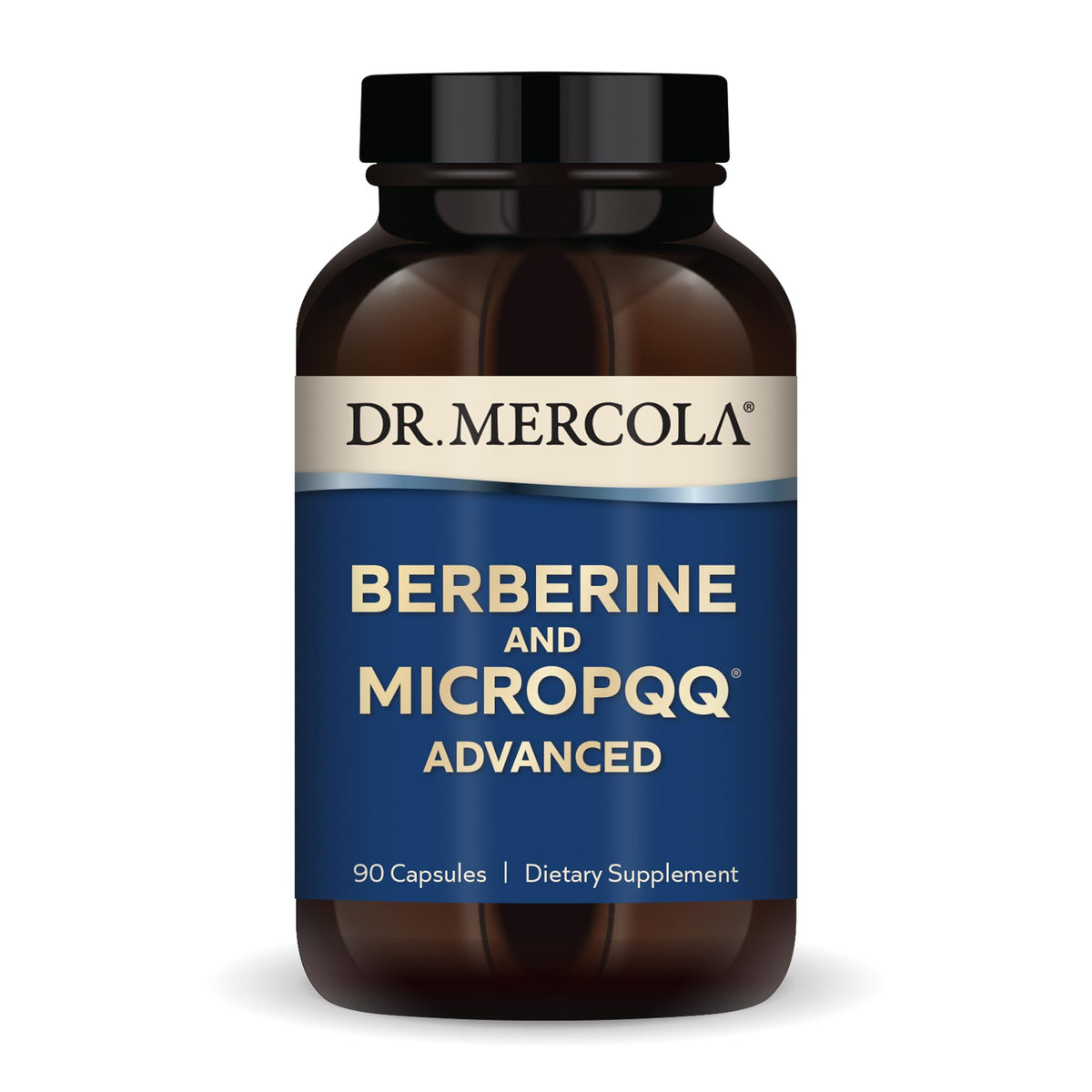 Dr. Mercola frente del envase mostrando la etiqueta y beneficios