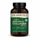 Dr. Mercola frente del envase mostrando sello USDA Organic y conveniencia