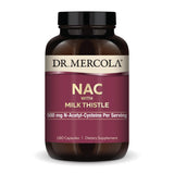 Dr. Mercola envase frontal, suplemento NAC con información clara