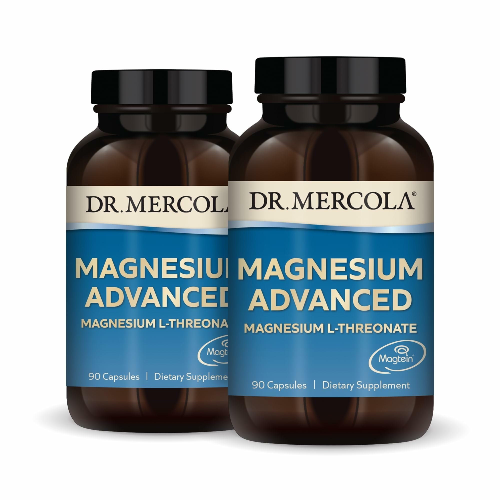 Dr. Mercola frontal del envase mostrando el producto y beneficios visibles