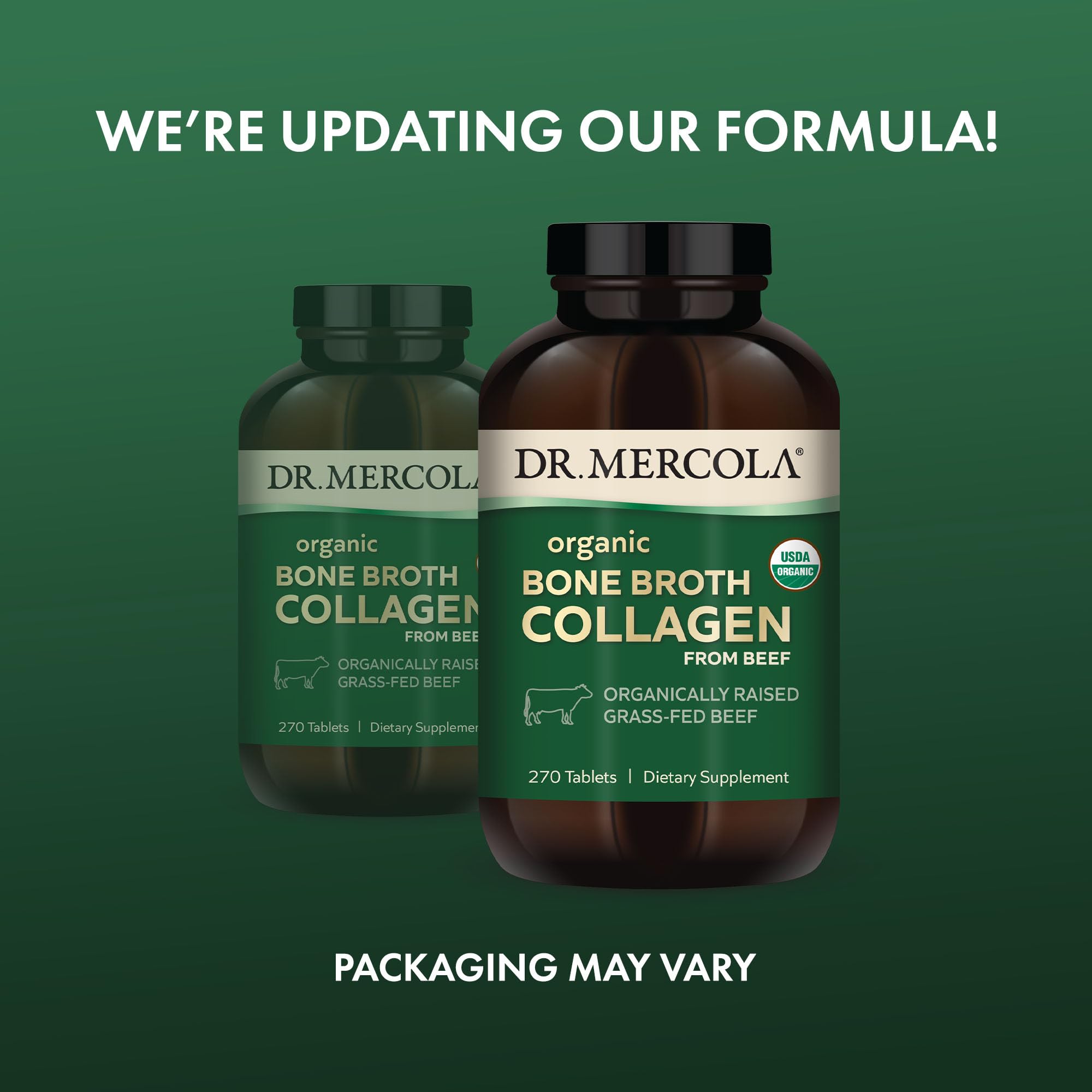Dr. Mercola ingredientes orgánicos certificados resaltando calidad