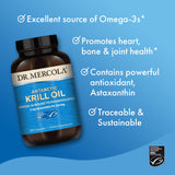 Dr. Mercola etiqueta nutricional mostrando contenidos de EPA y DHA