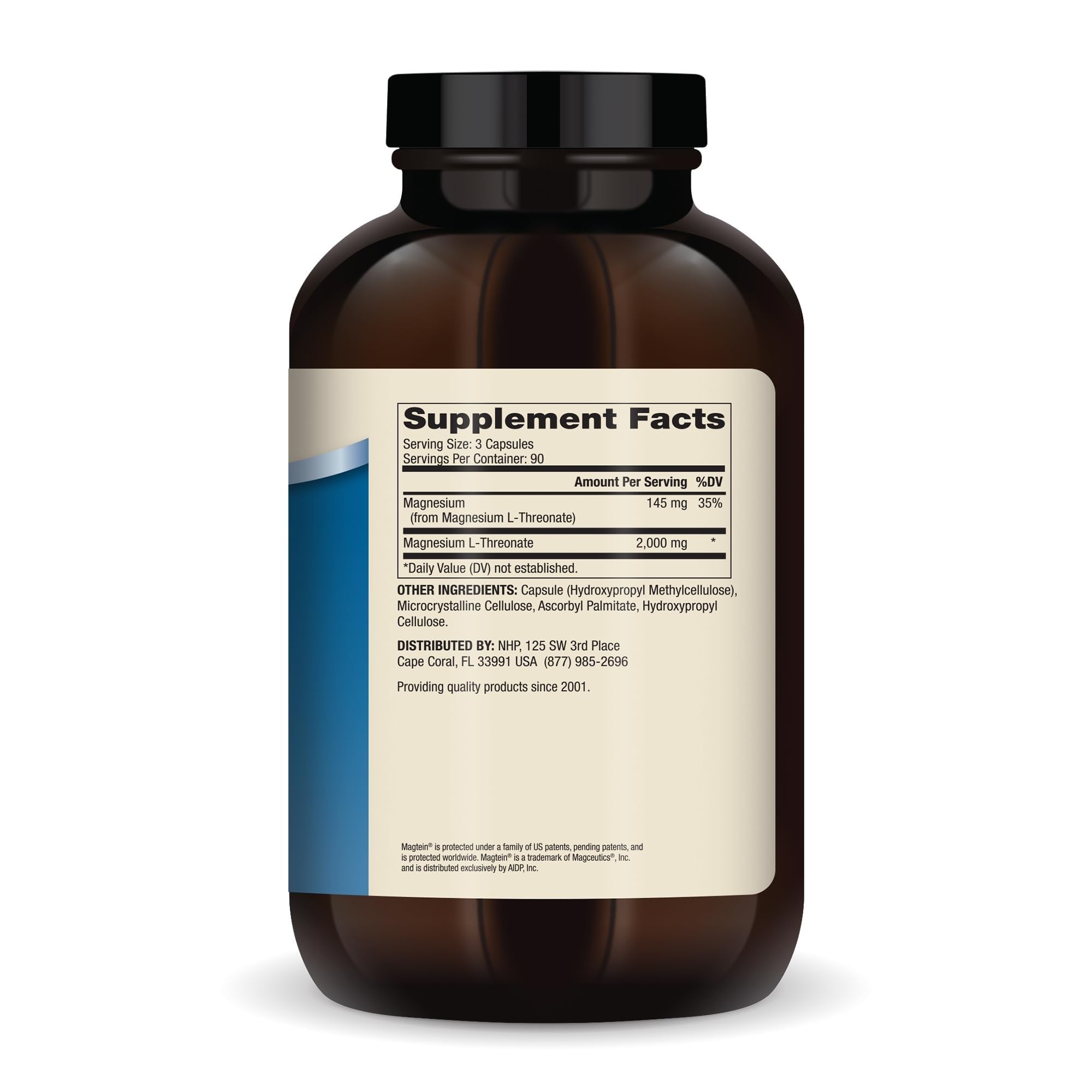 Dr. Mercola frasco abierto con cápsulas, sugerencia de suministro prolongado