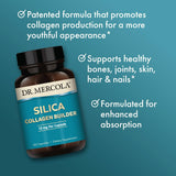Dr. Mercola producto junto a rutina de belleza para apoyo estructural