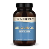 Dr. Mercola frasco delantero que muestra etiqueta clara y beneficio energía