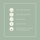 Dr. Murray etiqueta con lista de ingredientes limpios y pruebas de terceros