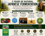 Essential Formulas Dr. Ohhira’s ingredientes naturales con algas y hierbas, perfil nutritivo