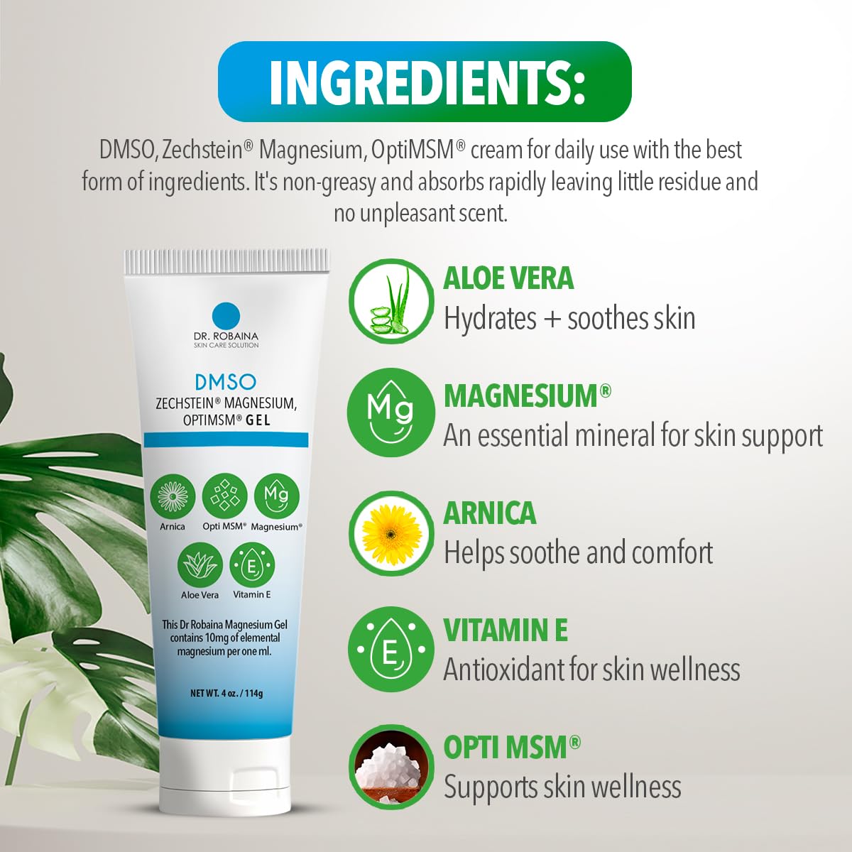 Dr. Robaina producto en rutina de cuidado corporal, aspecto relajante y neutro