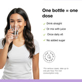Dr. Schulze's shot en mano listo para consumir, cómodo para viajes