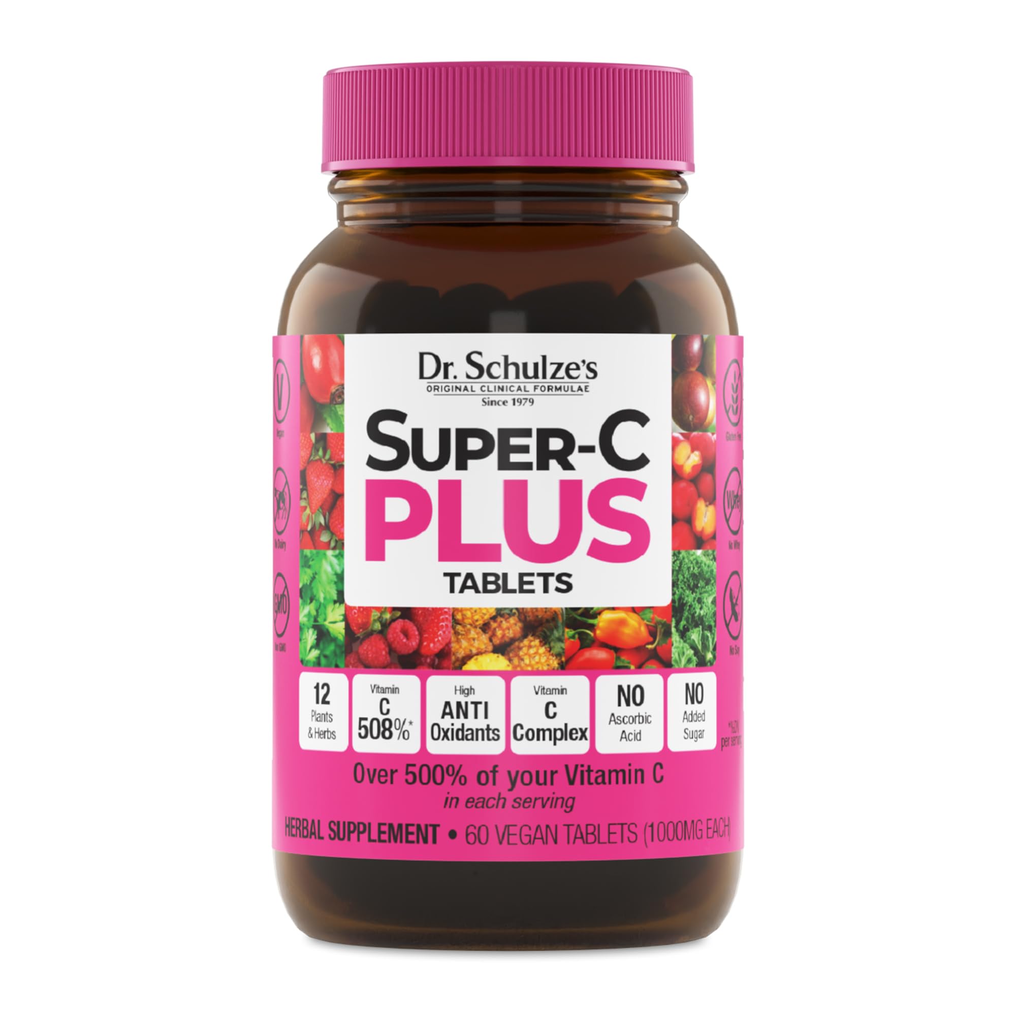 Dr. Schulze's envase frontal mostrando la marca y beneficios claros