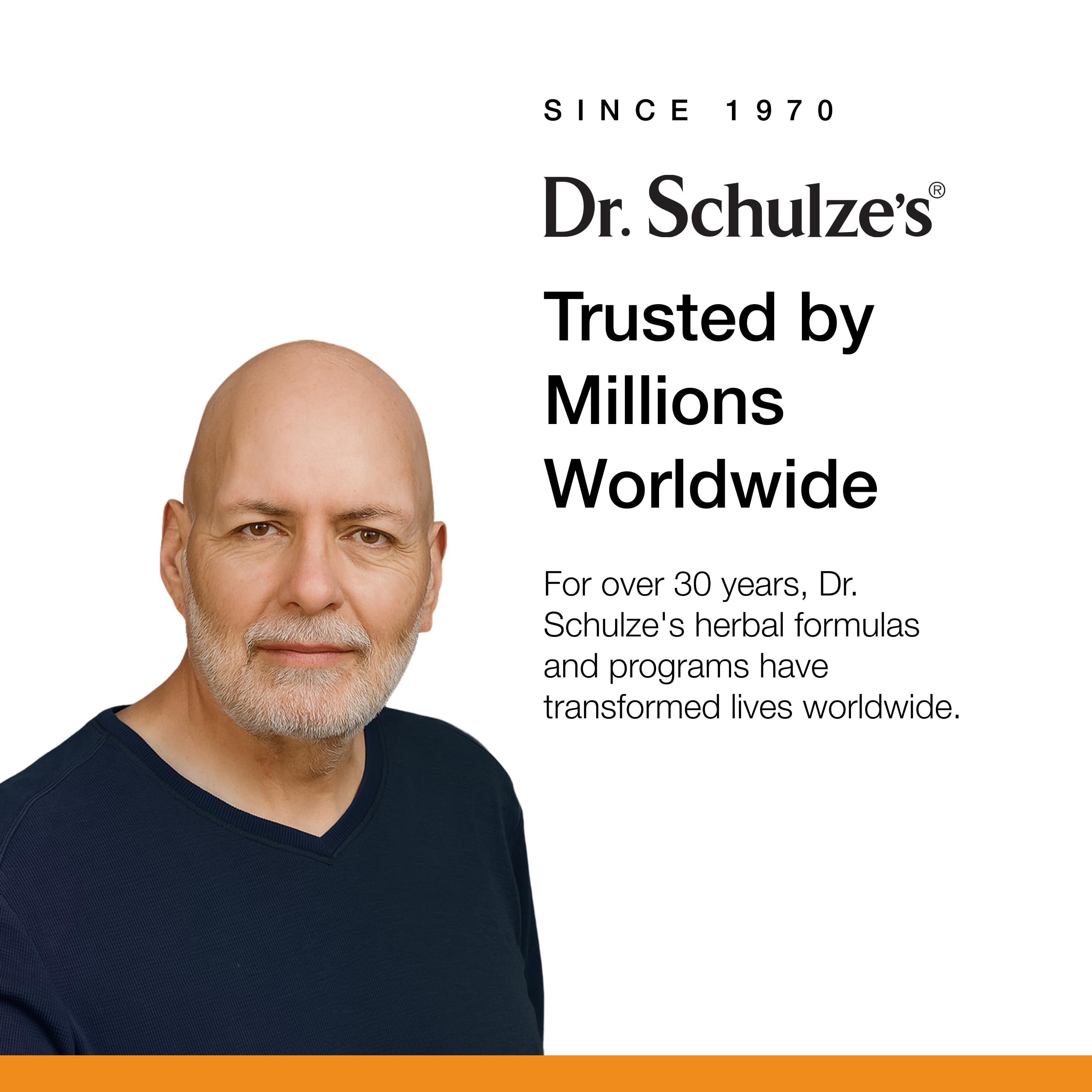Dr. Schulze's etiqueta con lista de ingredientes y certificaciones
