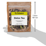 Dr. Schulze's detalle de la etiqueta con lista de ingredientes claros
