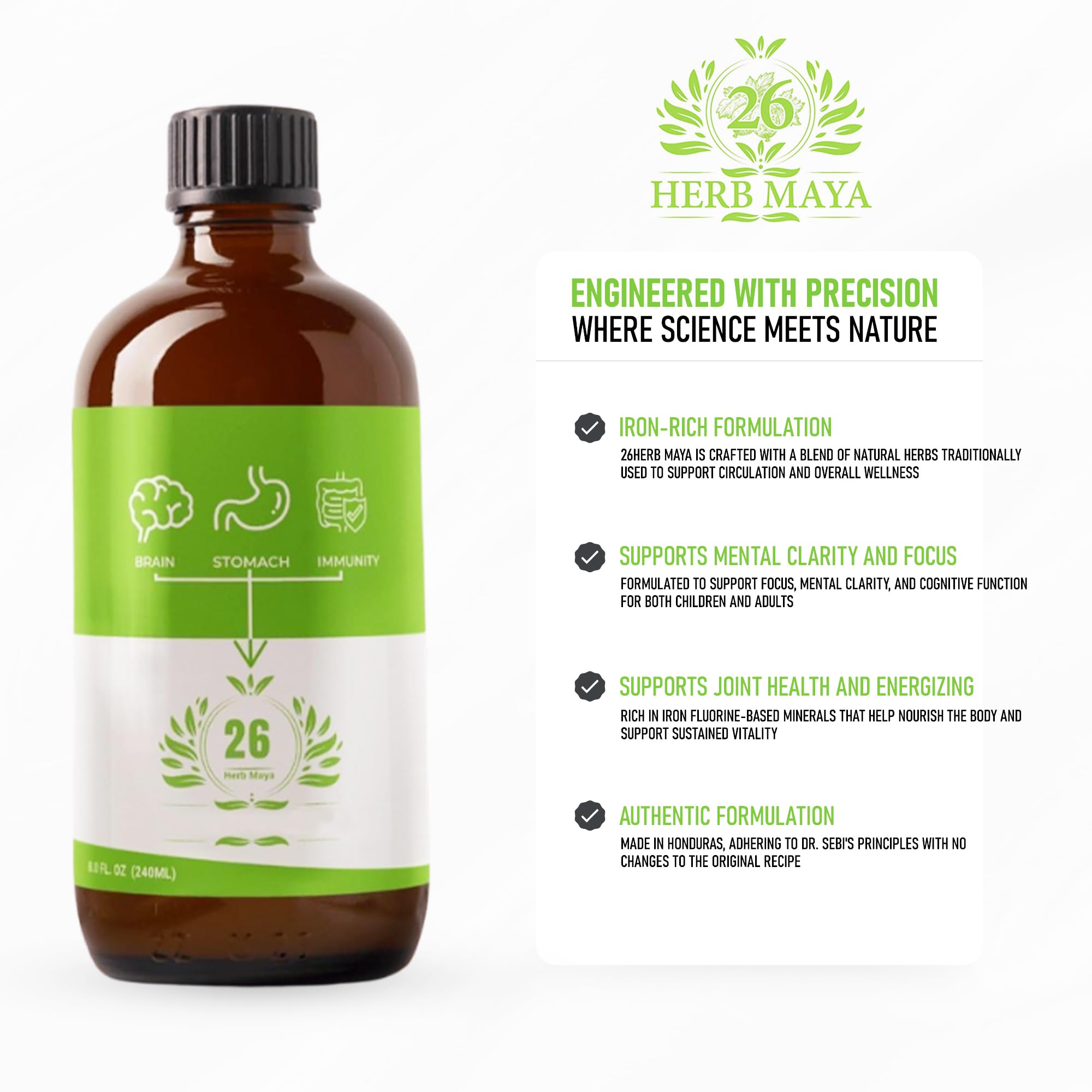 Generic Dr. Sebi Maya Formula detalle de hierbas secas para ver variedad botánica