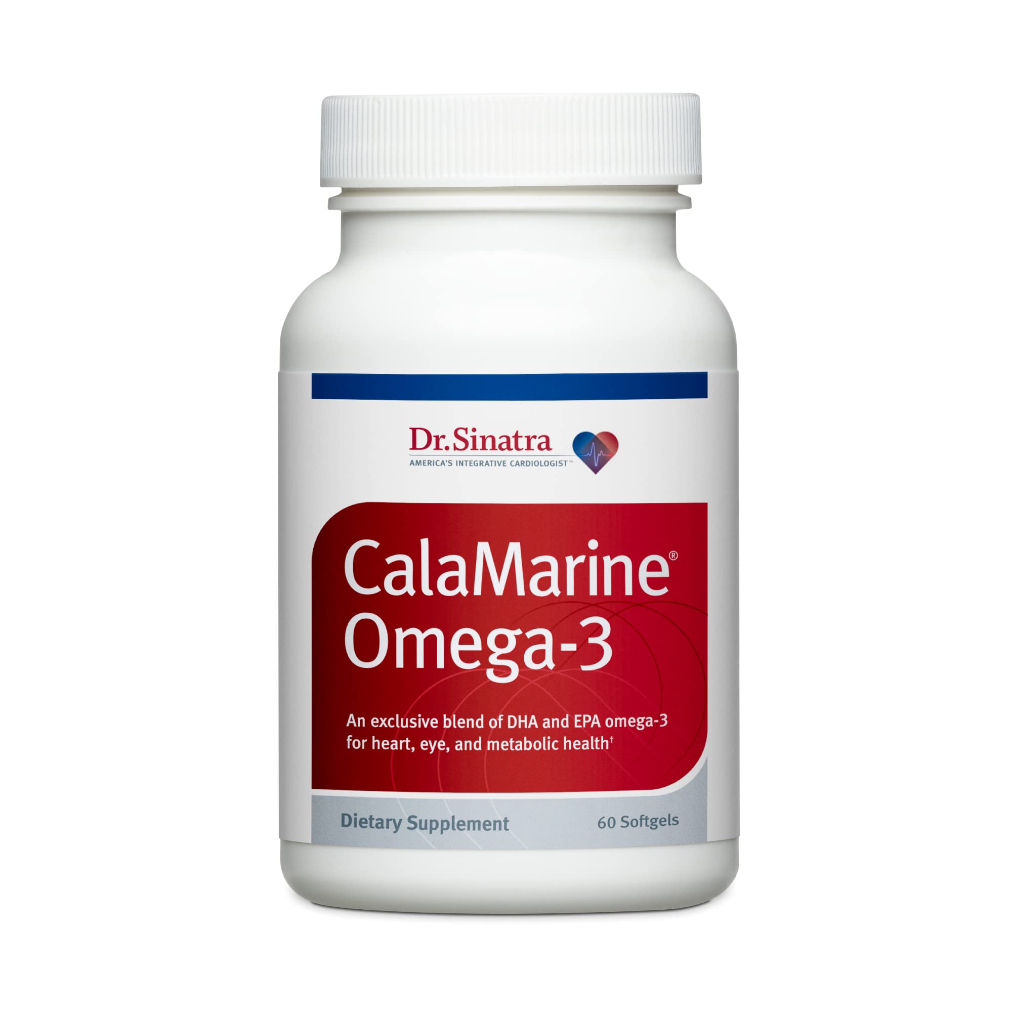 Dr. Sinatra empaque frontal del producto mostrando beneficios omega-3
