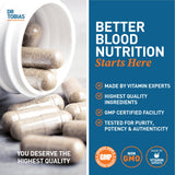 Dr. Tobias etiqueta con información nutricional y dosis recomendada clara