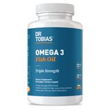 Dr. Tobias frasco frontal con etiqueta clara y dosis visible