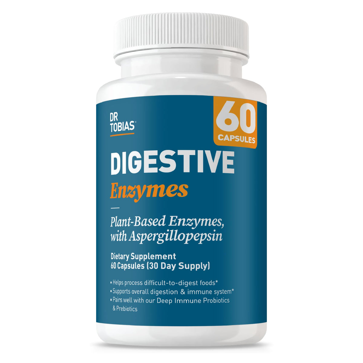 Dr. Tobias envase frontal mostrando etiqueta y beneficios digestivos