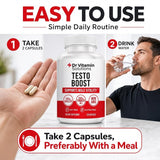 DR VITAMIN SOLUTIONS caja abierta mostrando 120 cápsulas y envase interno