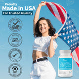 DR VITAMIN SOLUTIONS botella junto a una regla para ver tamaño y dosis diarias