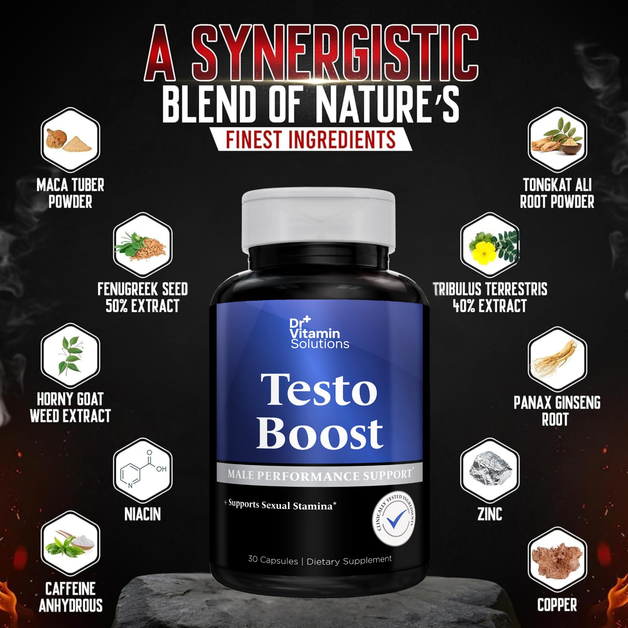 DR VITAMIN SOLUTIONS frasco en mano para comparar tamaño y dosis diaria