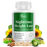 DR VITAMIN SOLUTIONS frente del empaque muestra la fórmula nocturna y beneficios