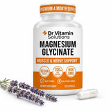 DR VITAMIN SOLUTIONS envase frontal que muestra magnesio glicinato y beneficio de alta absorción