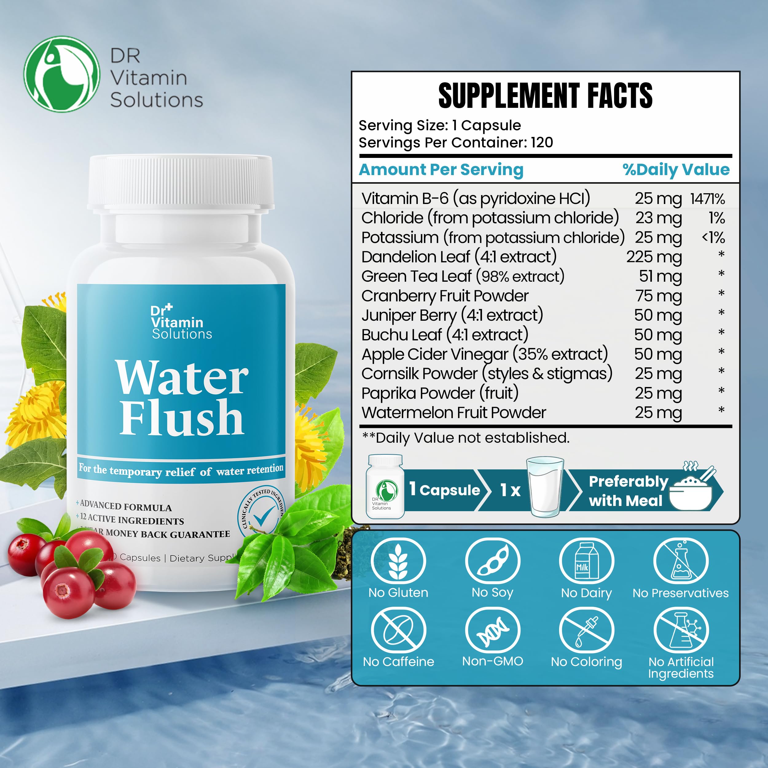 DR VITAMIN SOLUTIONS cápsula en primer plano mostrando textura y calidad