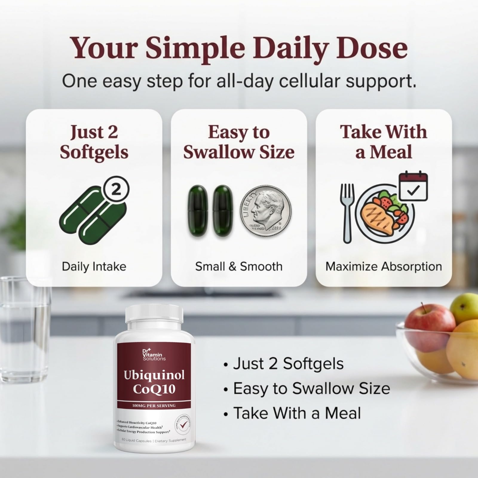 DR VITAMIN SOLUTIONS envase abierto mostrando cápsulas guardadas ordenadas