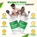 Primer plano de una tableta Dr Vitamin Solutions que destaca formulación natural
