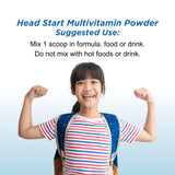 Dr. Wholeness comparativa de tamaño del envase Head Start en mano para escala