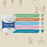 Dr. Wholeness polvo Head Start disolviéndose en vaso, mezcla sin sabor aparente