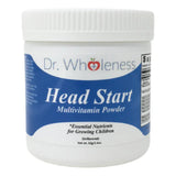 Dr. Wholeness envase frontal Head Start con diseño claro y cantidad de 60 servicios