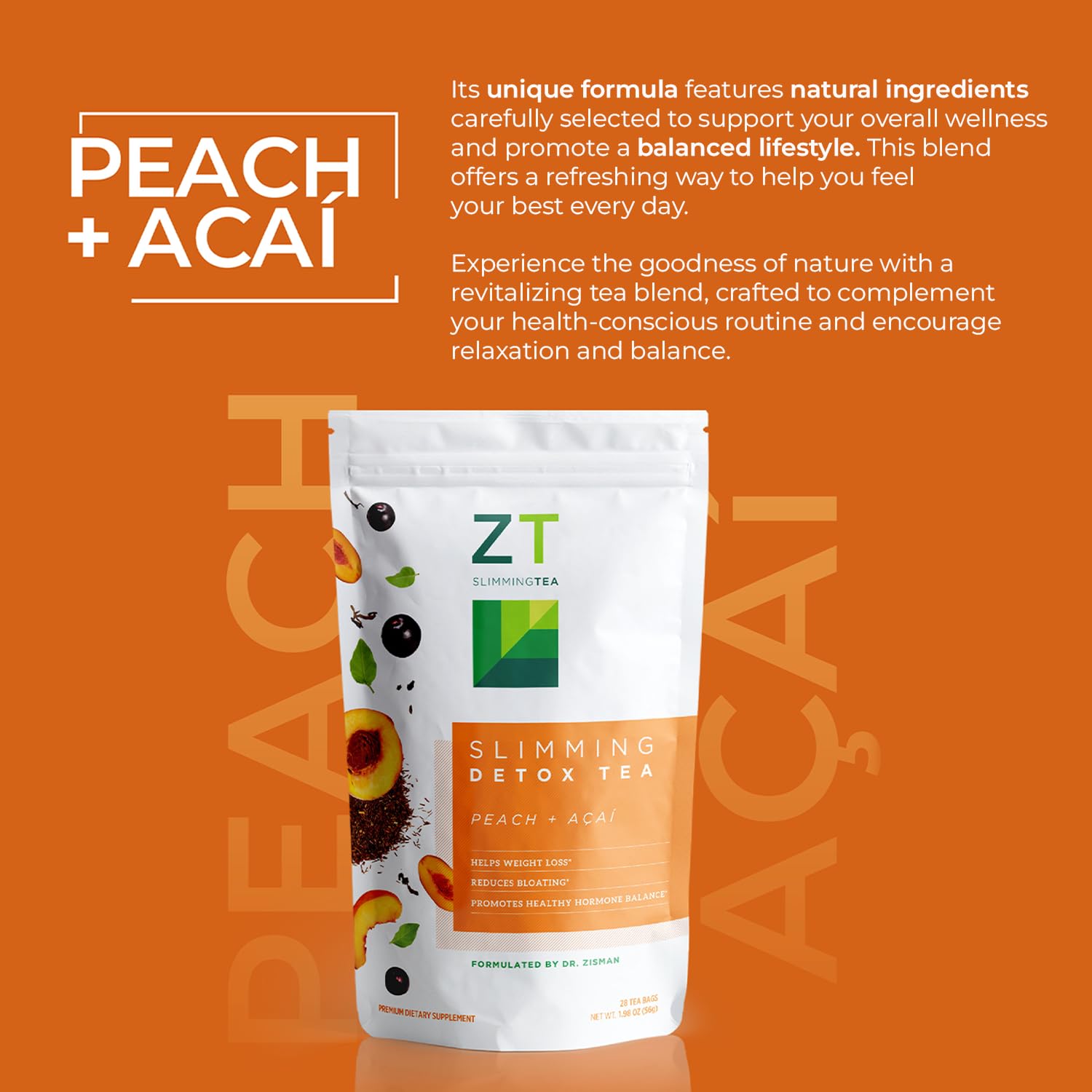 Dr. Zisman ingredientes: acai y ashwagandha mostrando origen botánico