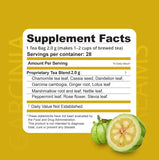 Dr. Zisman ZT Slimming Tea detalle de bolsa y textura que indica calidad artesanal