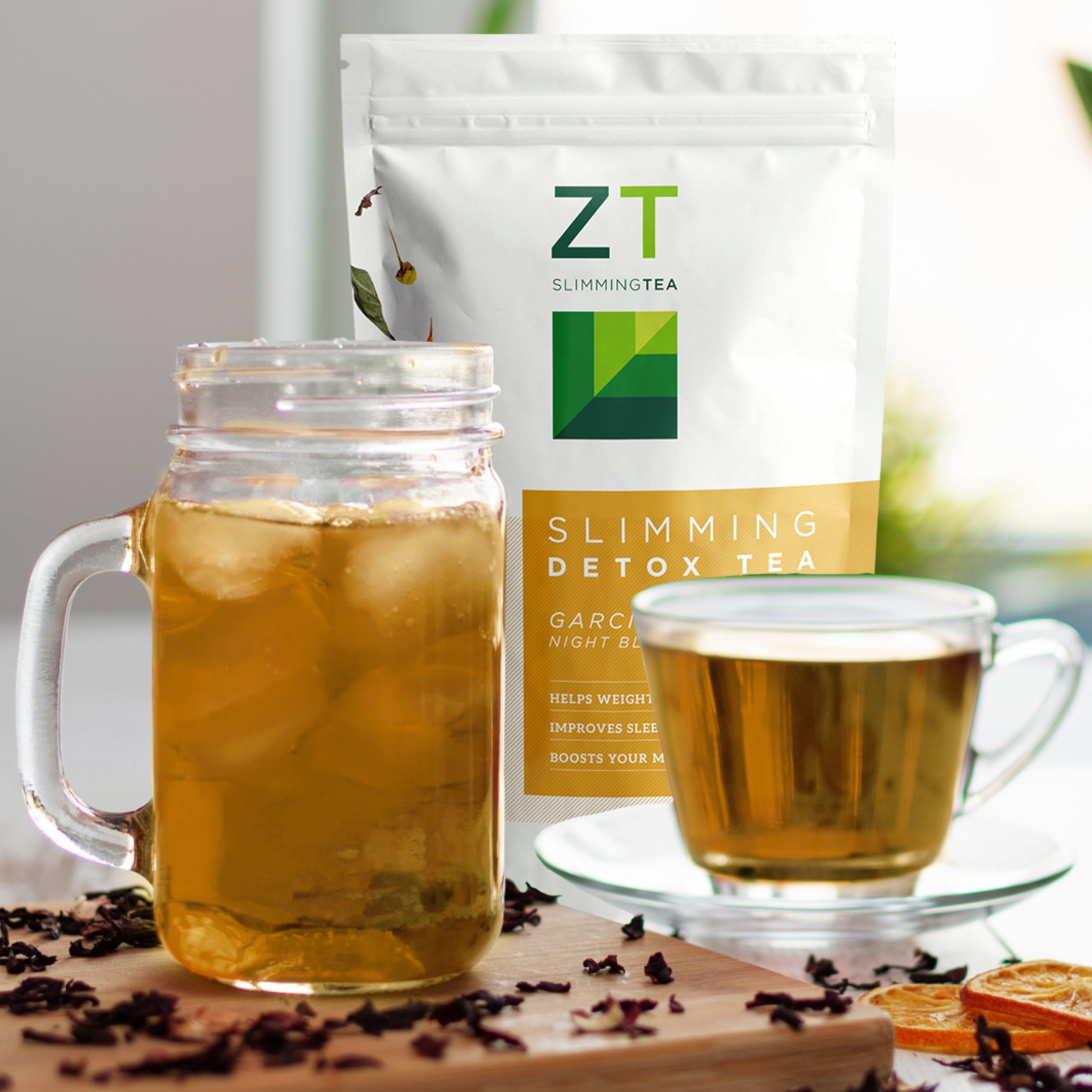 Dr. Zisman ZT Slimming Tea bolsitas empaquetadas para llevar y uso práctico