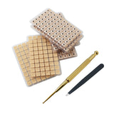 Dragon Acupuncture primer plano de semilla 2mm en cinta adhesiva duradera