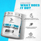 DRAGON PHARMA producto junto a pesas para uso en entrenamiento intenso