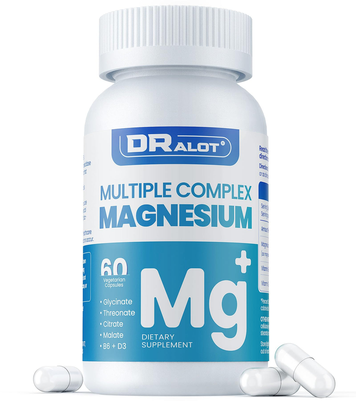 Dralot frente del empaque mostrando formato de 60 cápsulas y beneficios