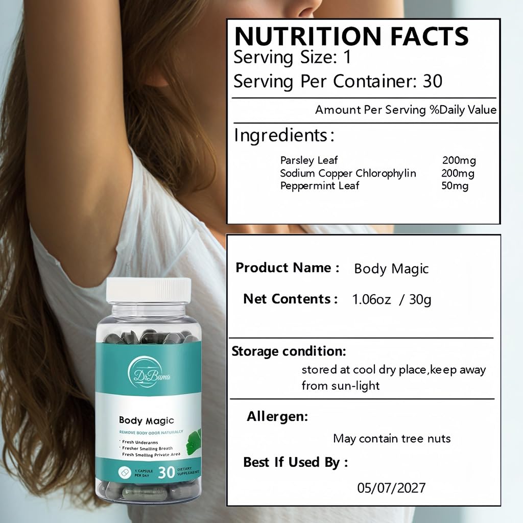 DrBuma producto en mesa con frutas y agua mostrando rutina saludable
