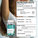 DrBuma producto en mesa con frutas y agua mostrando rutina saludable